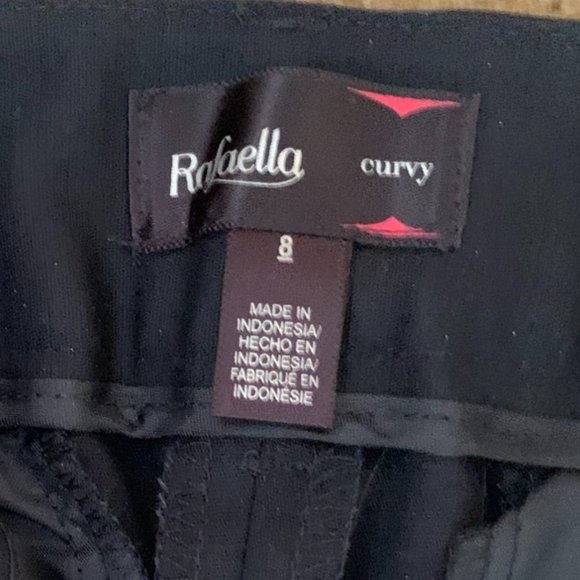 Rafaella Navy Blue Curvy Fit Capri Pants - Size 8 - Picture 4 of 8